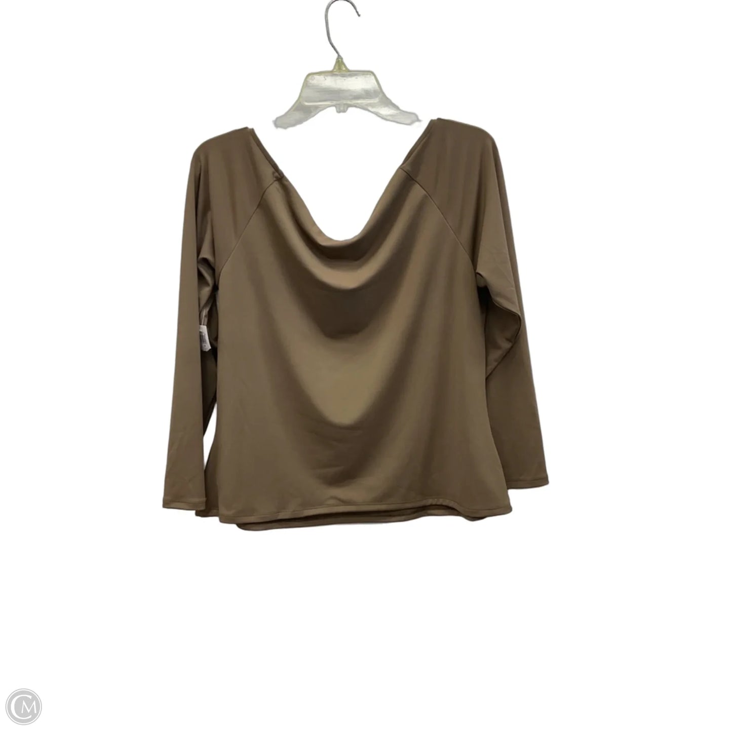 Athletic Top Long Sleeve Crewneck By Old Navy In Brown, Size: 2x