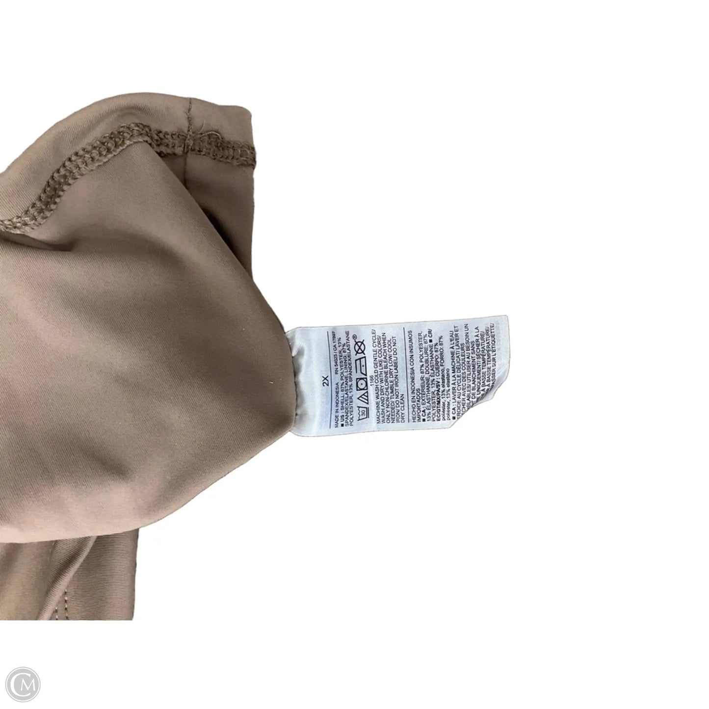 Athletic Top Long Sleeve Crewneck By Old Navy In Brown, Size: 2x