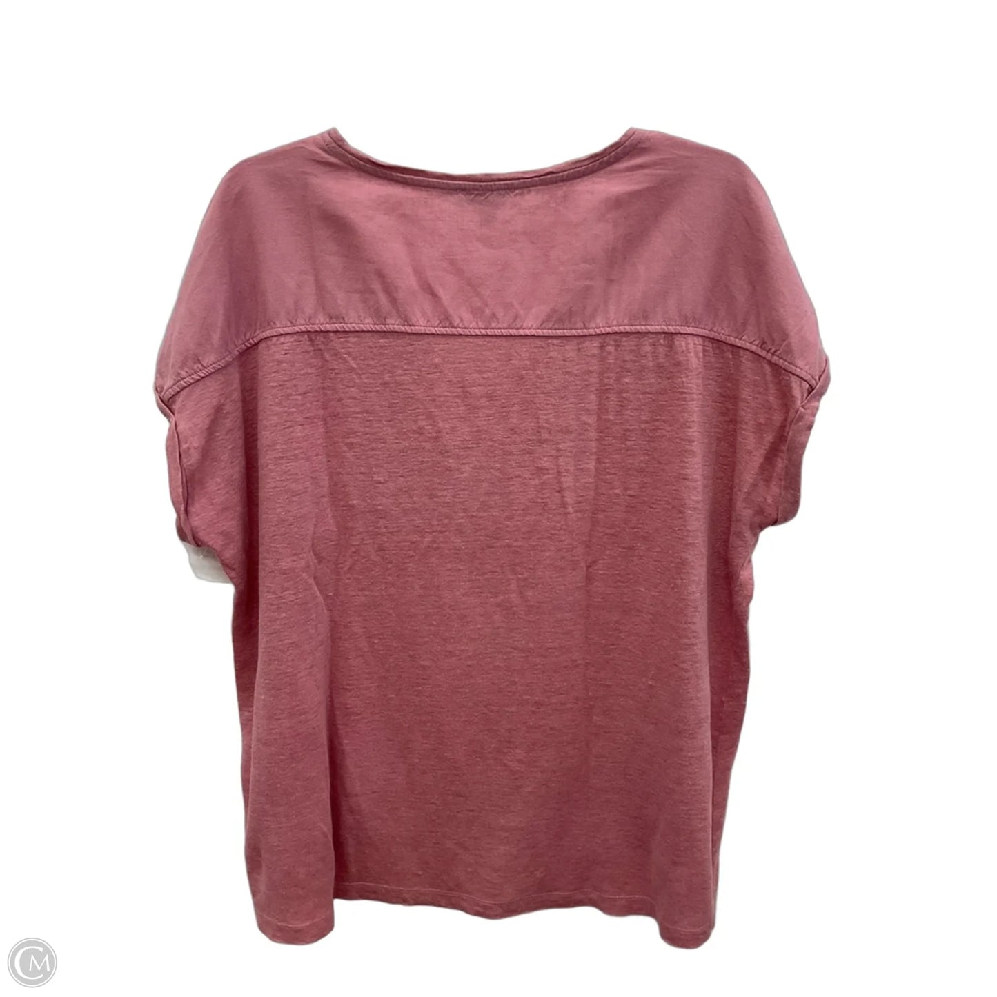 Top Short Sleeve By Chicos In Pink, Size: L