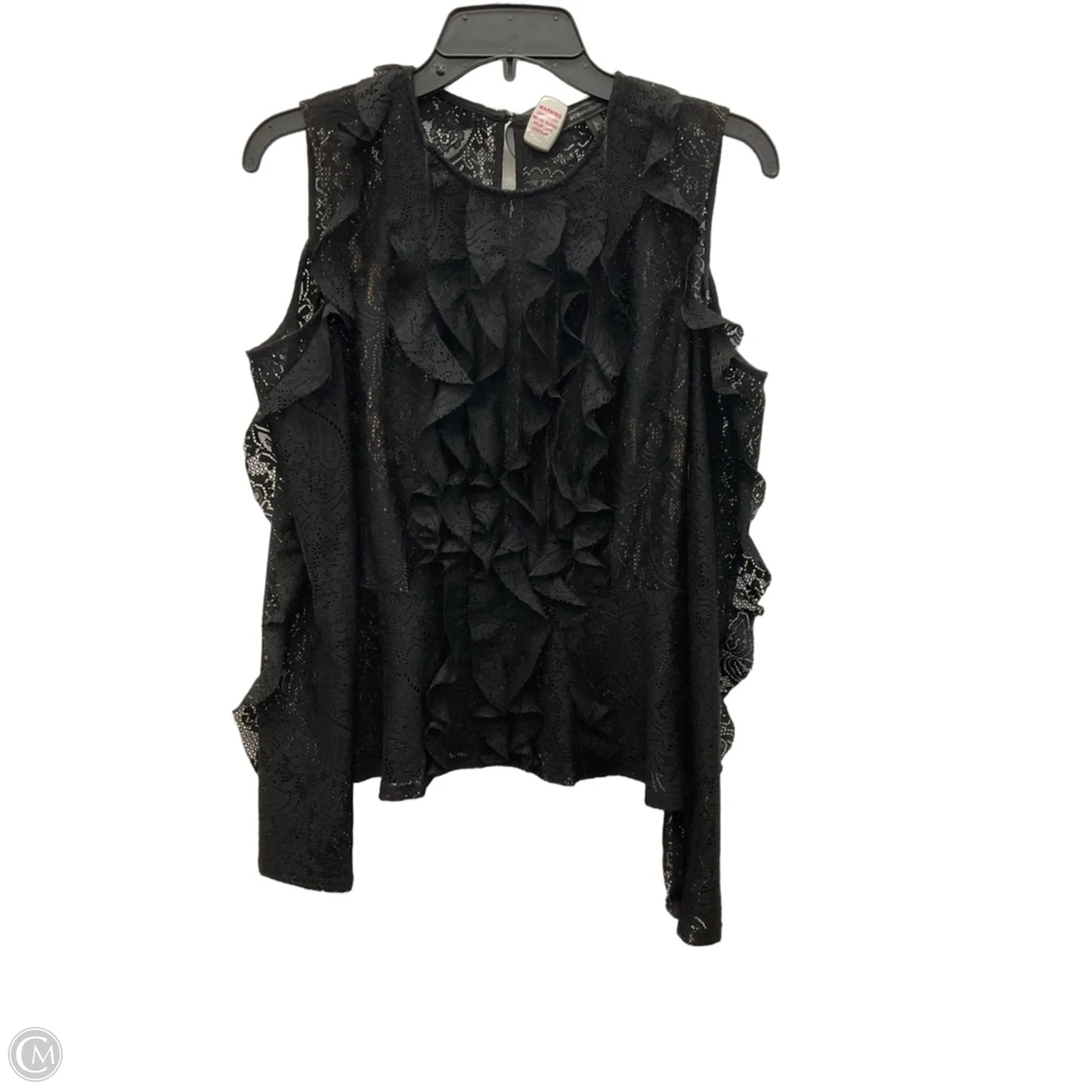 Top Long Sleeve By Bcbgmaxazria In Black, Size: S