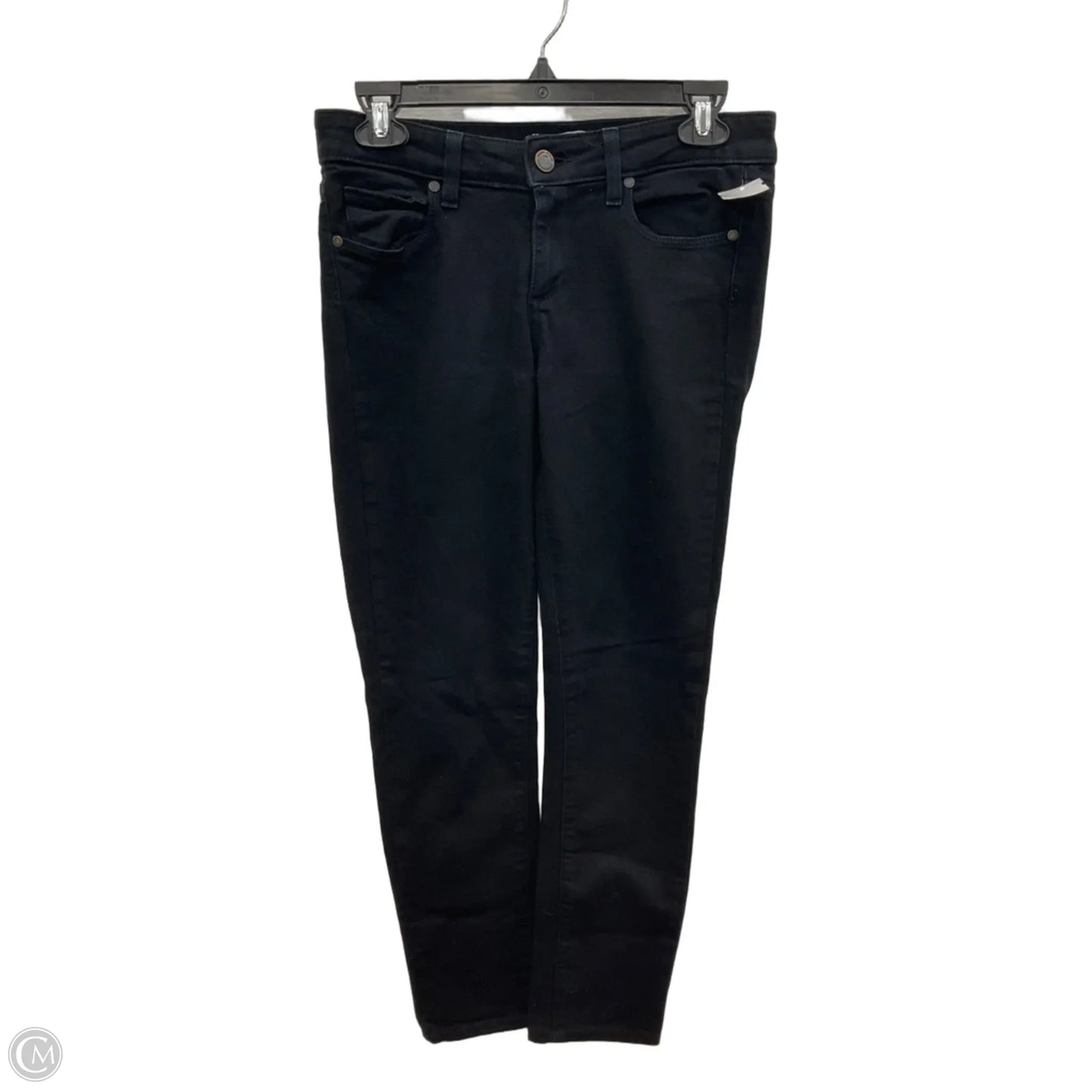 Jeans Skinny By Paige In Black Denim, Size: 4