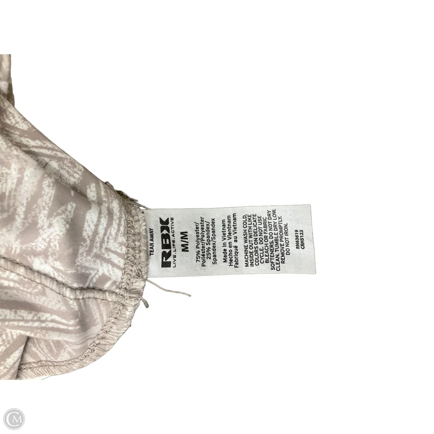 Athletic Capris By Rbx In Tan, Size: M