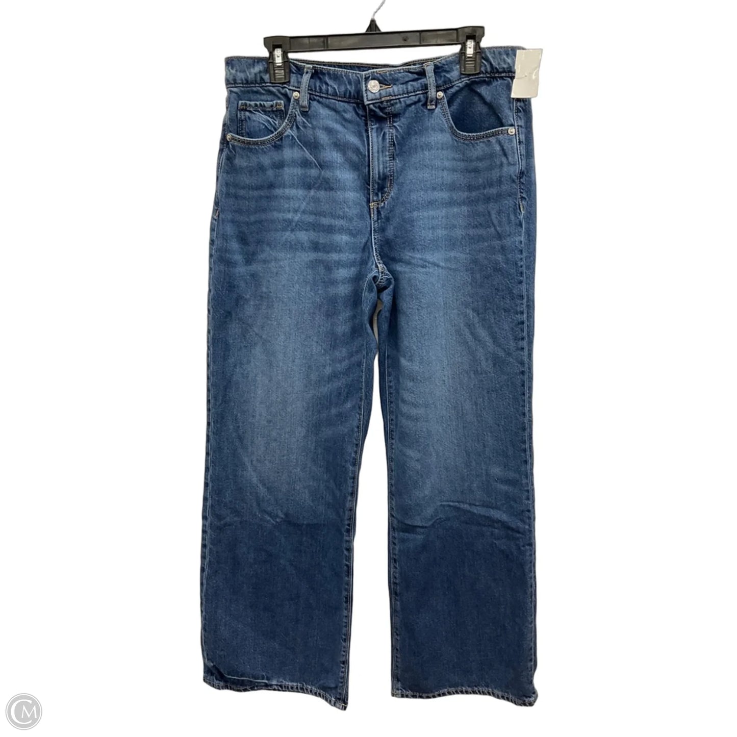 Jeans Wide Leg By Loft In Blue Denim, Size: 8
