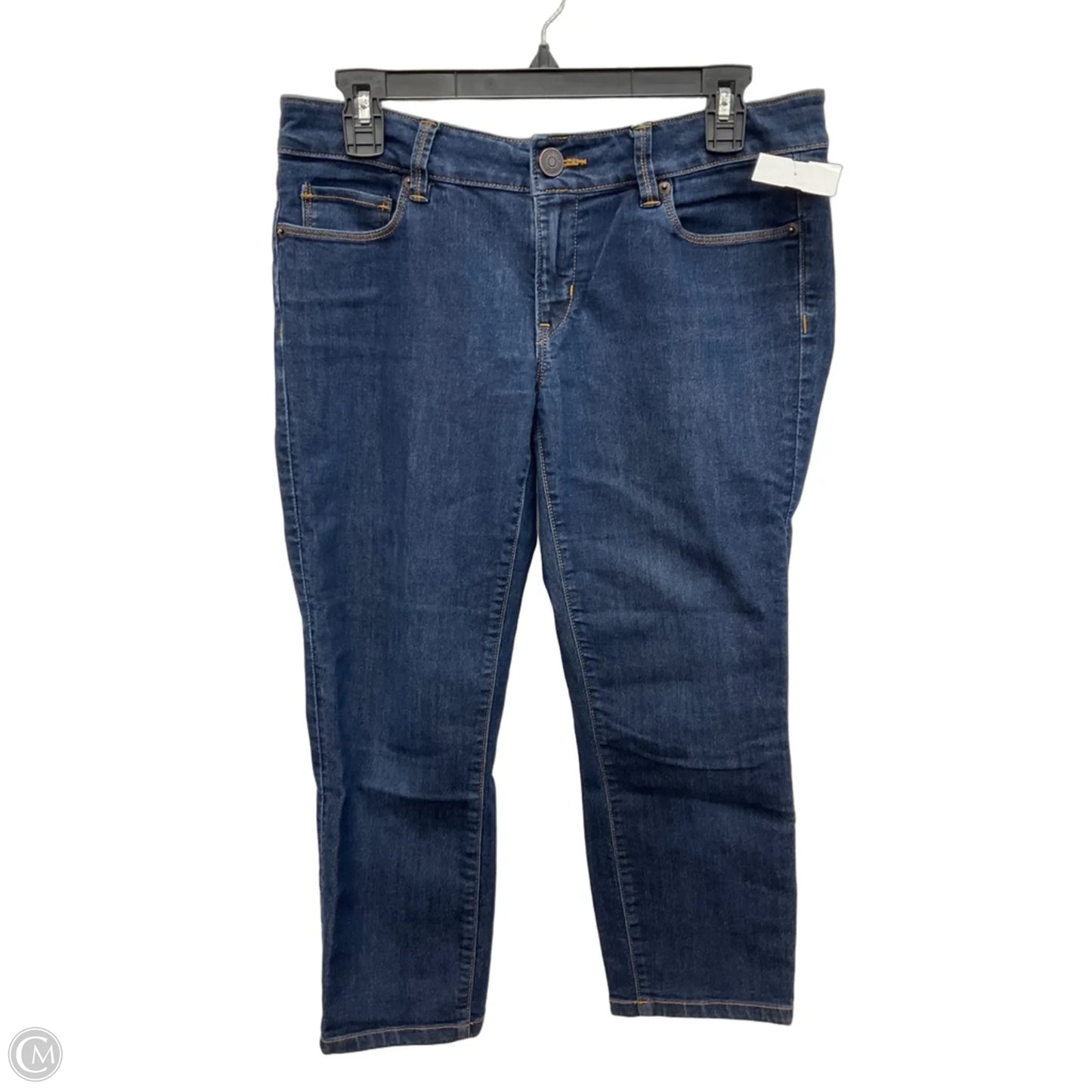 Jeans Cropped By Loft In Blue Denim, Size: 6