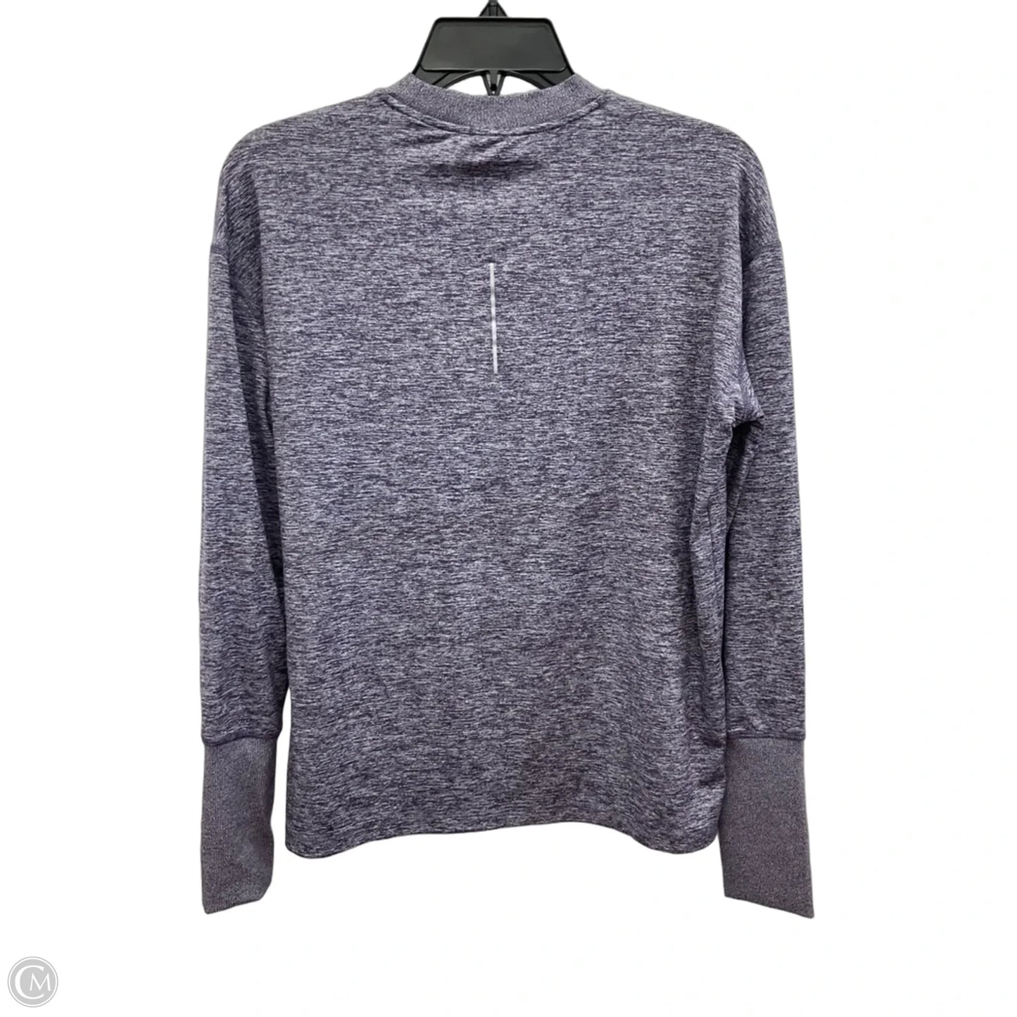 Athletic Top Long Sleeve Crewneck By Nike In Striped Pattern, Size: M