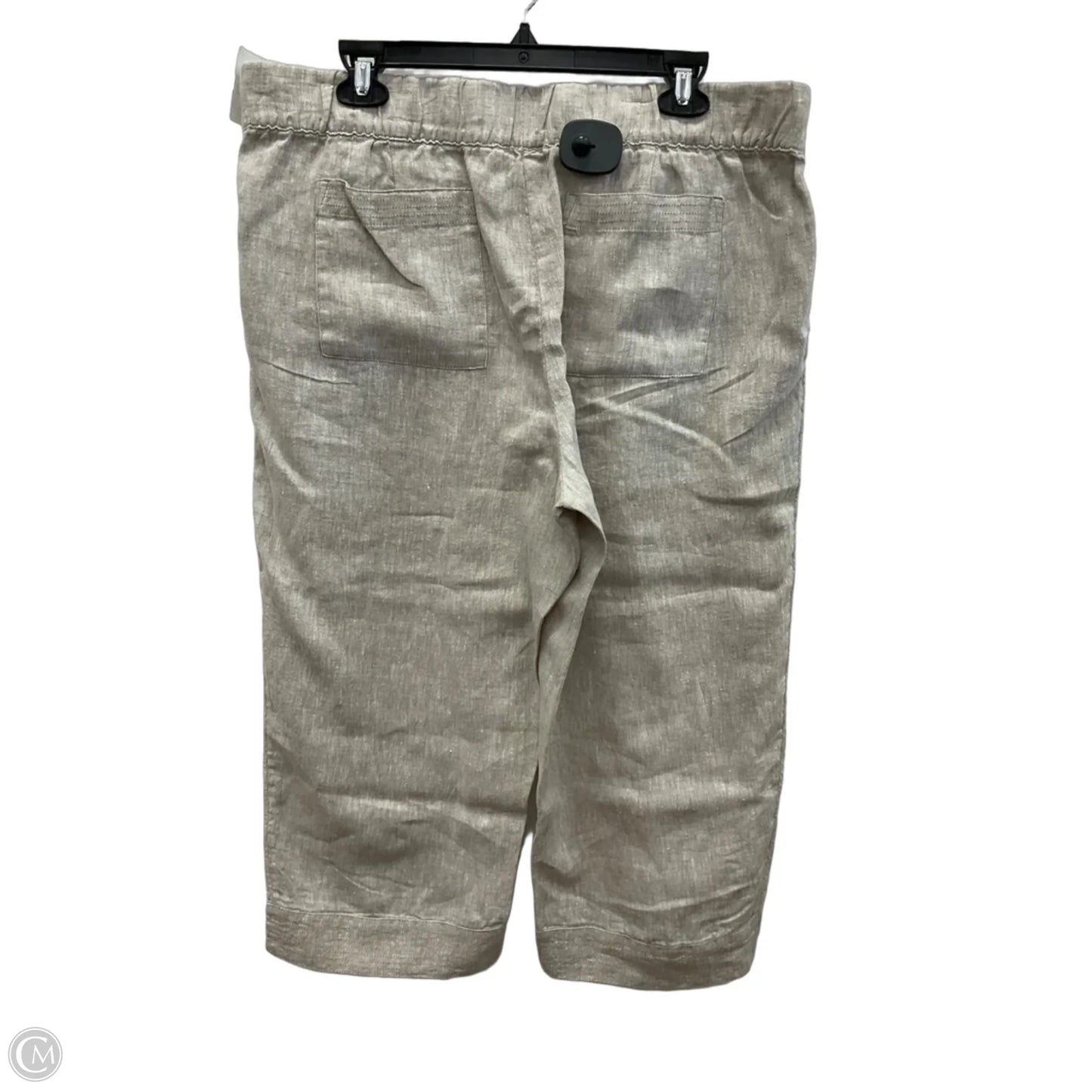 Pants Linen By Pure Jill In Tan, Size: Lp