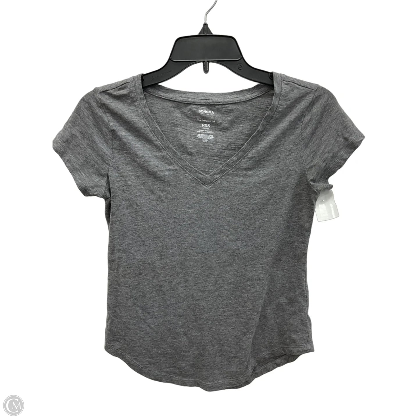 Top Short Sleeve Basic By Sonoma In Grey, Size: Xsp