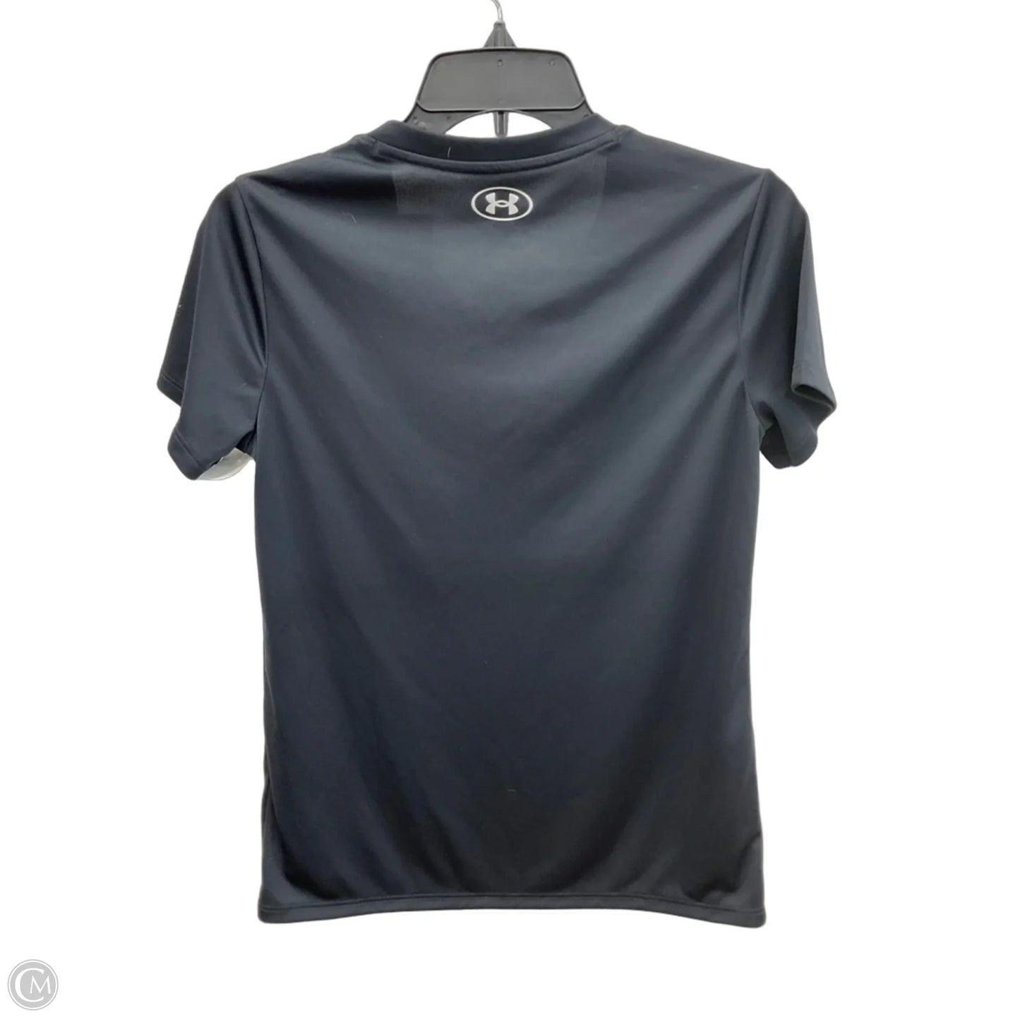 Athletic Top Short Sleeve By Under Armour In Black, Size: Xs