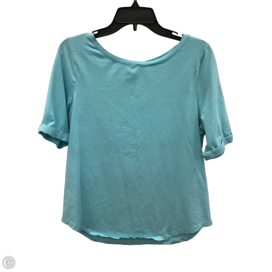Top Short Sleeve Basic By Chicos In Blue, Size: L