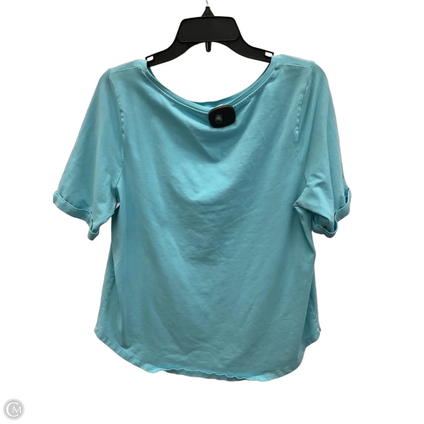 Top Short Sleeve Basic By Chicos In Blue, Size: L