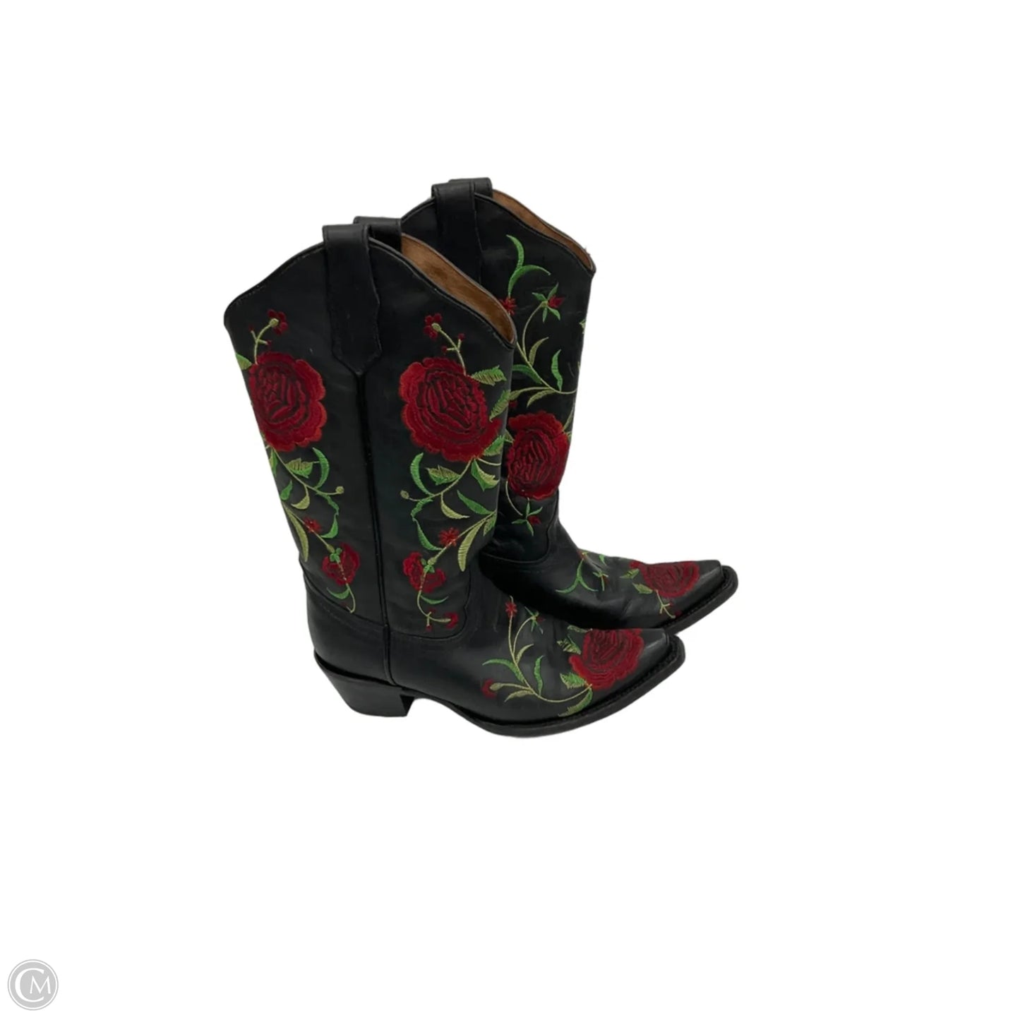 Boots Mid-calf Heels By Corral In Black, Size: 9