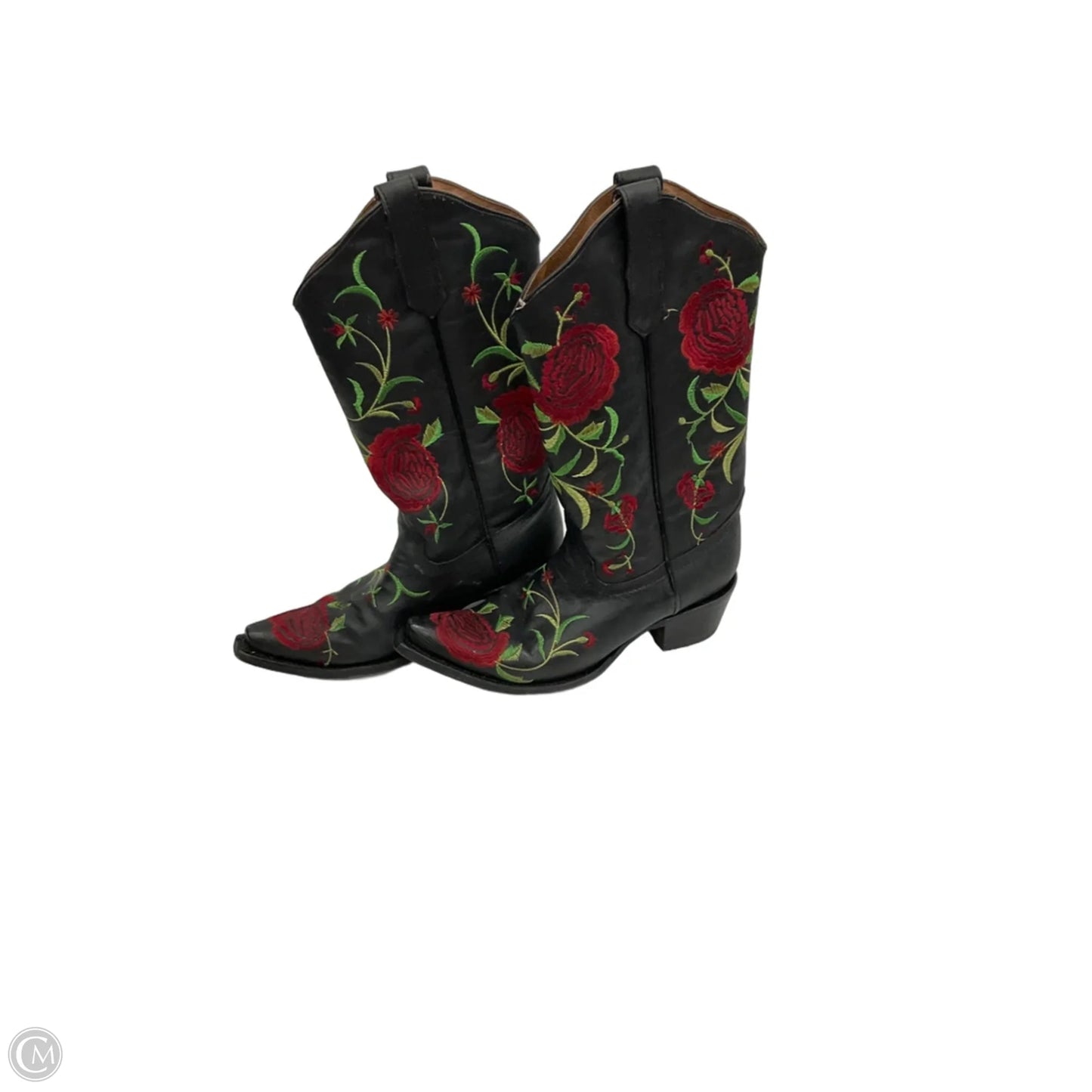 Boots Mid-calf Heels By Corral In Black, Size: 9