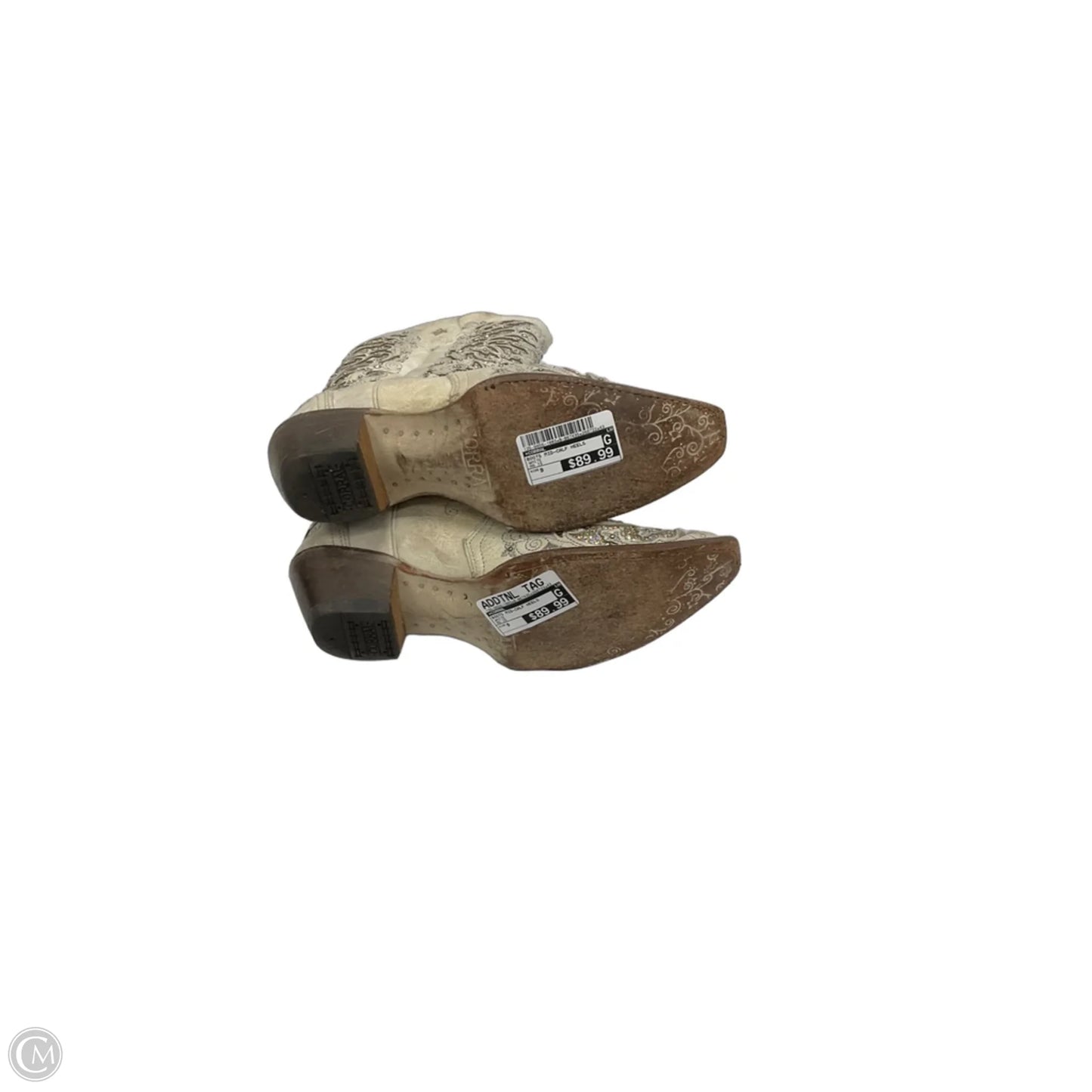 Boots Mid-calf Heels By Corral In White, Size: 9