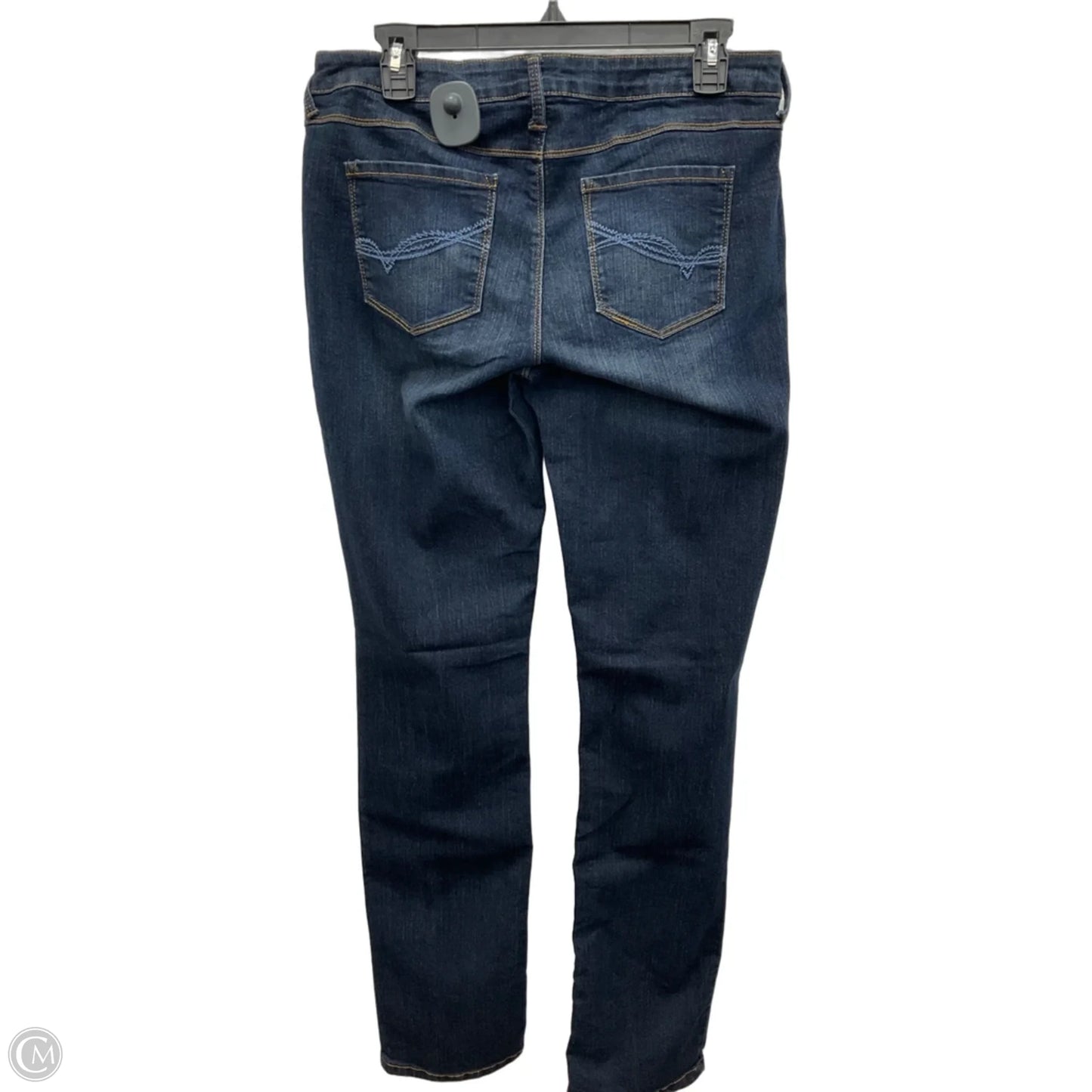 Jeans Straight By Natural Reflections In Blue Denim, Size: 10l
