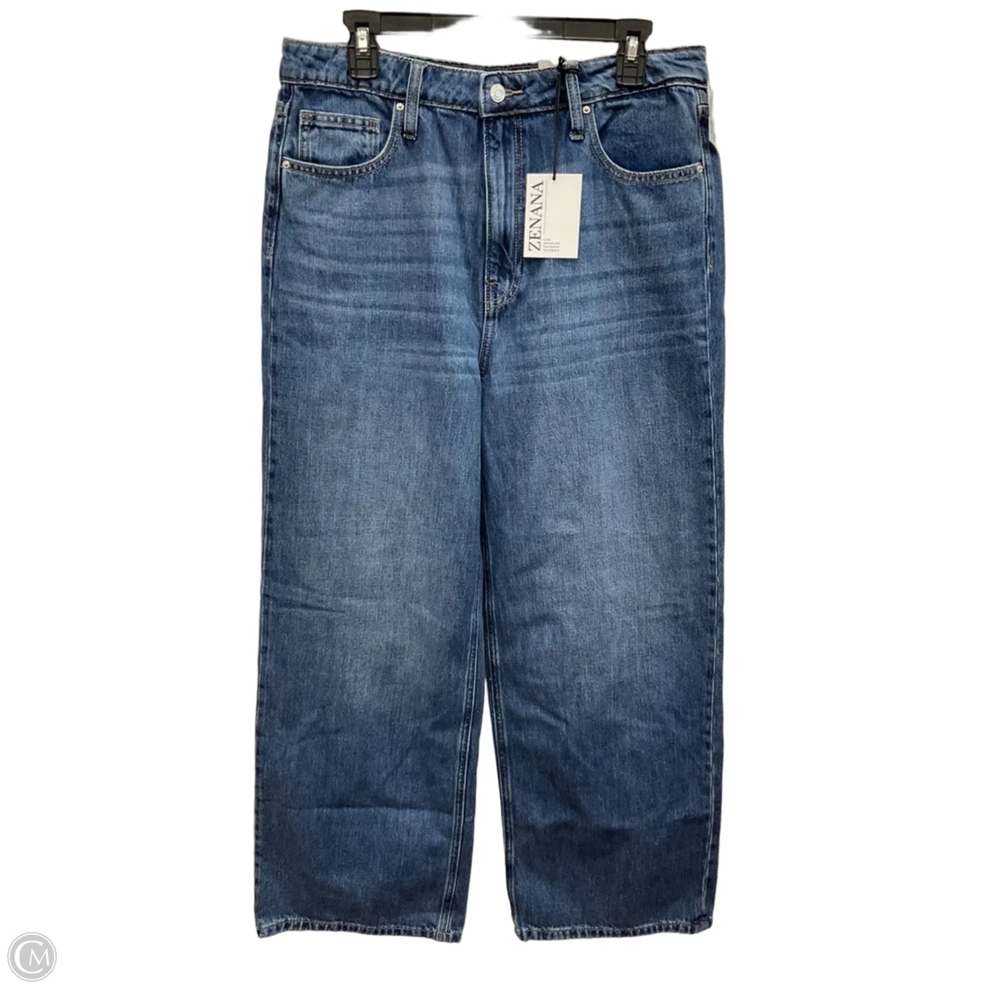 Jeans Wide Leg By Zenana In Blue Denim, Size: 8