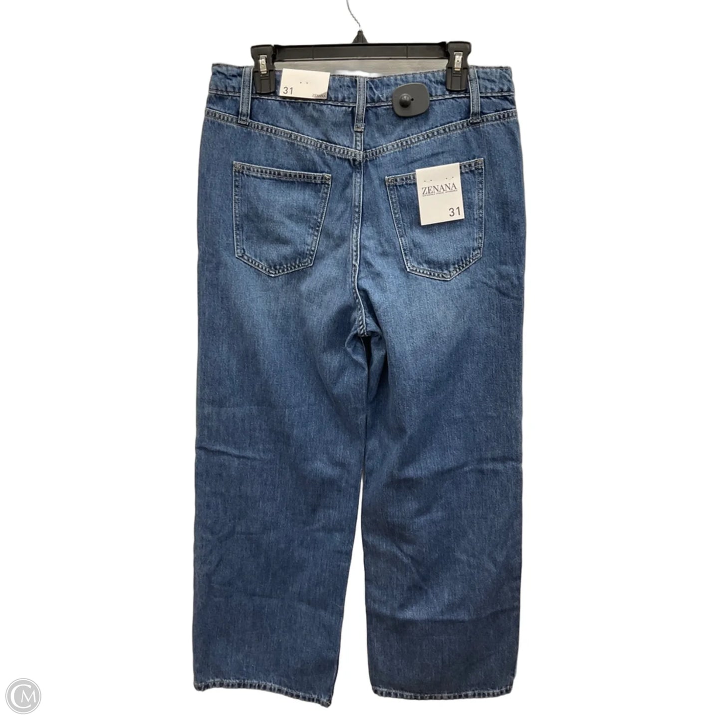 Jeans Wide Leg By Zenana In Blue Denim, Size: 8