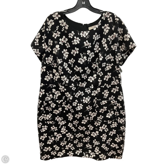 Dress Casual Midi By Loft In Floral Print, Size: 18