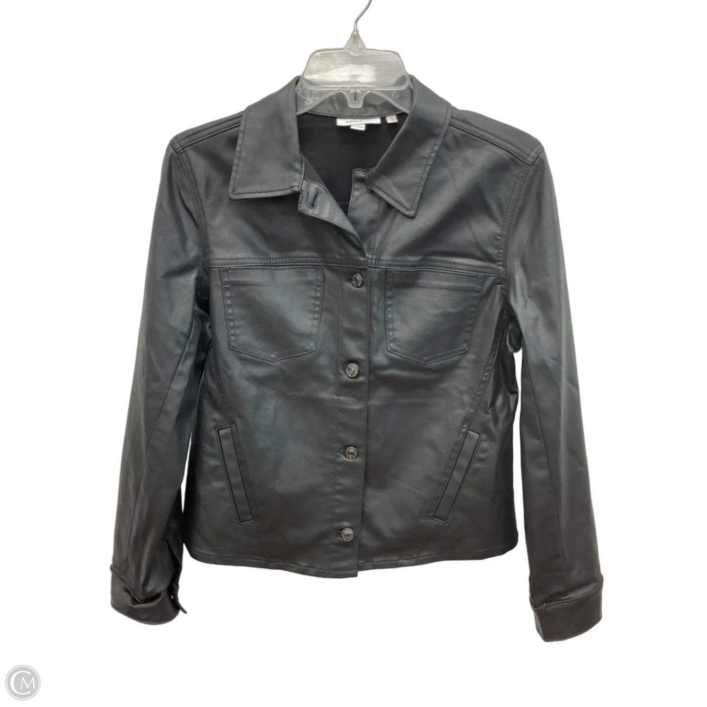 Jacket Moto By Chicos In Black, Size: M