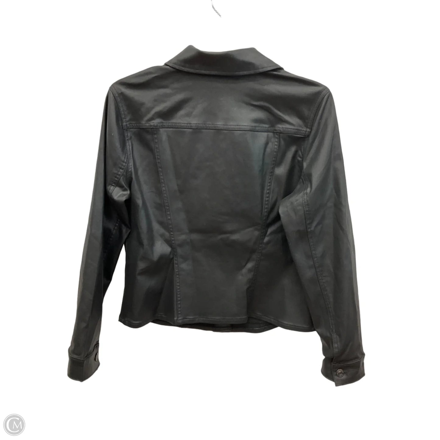 Jacket Moto By Chicos In Black, Size: M