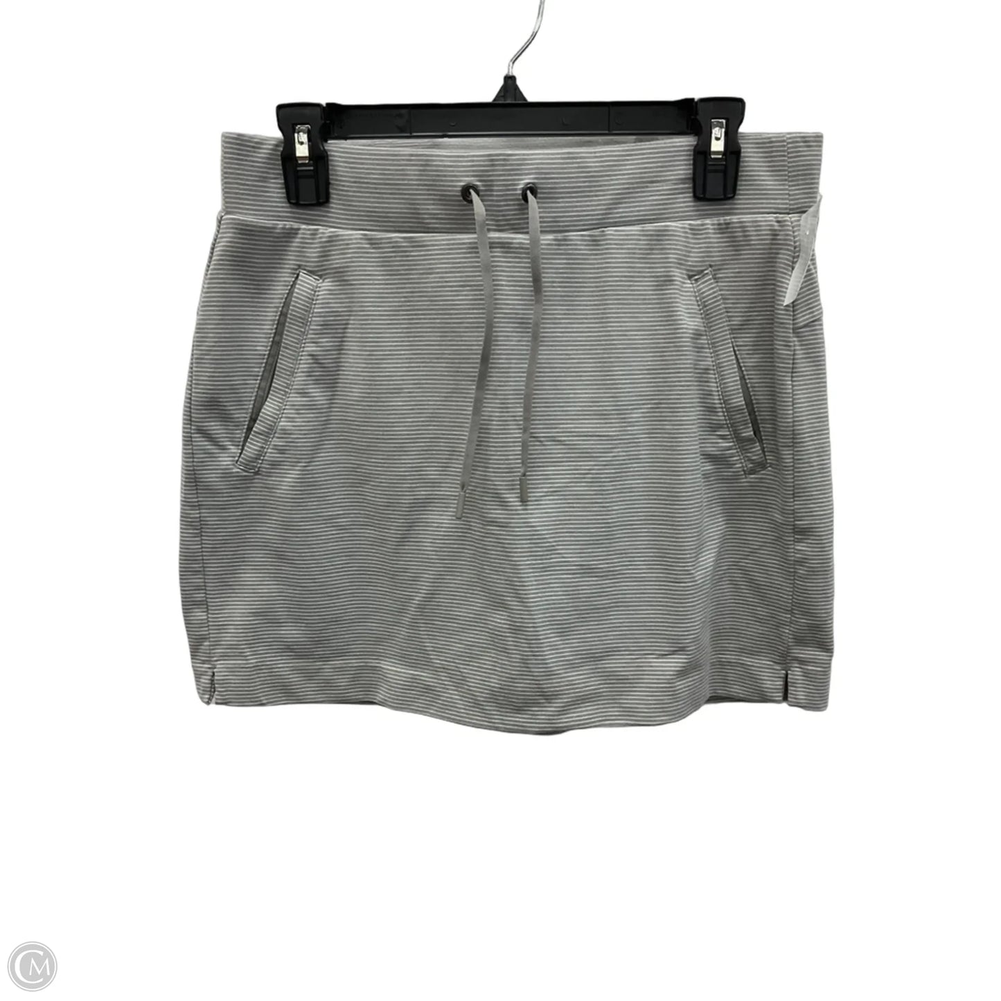 Athletic Skort By Athleta In Striped Pattern, Size: S