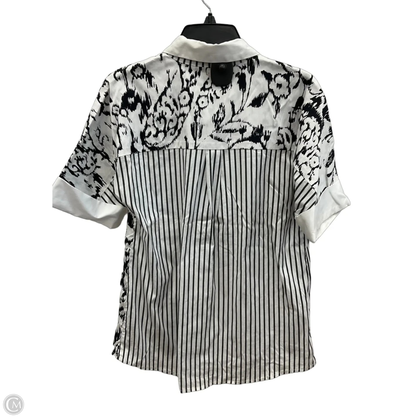 Blouse Short Sleeve By Chicos In White, Size: S