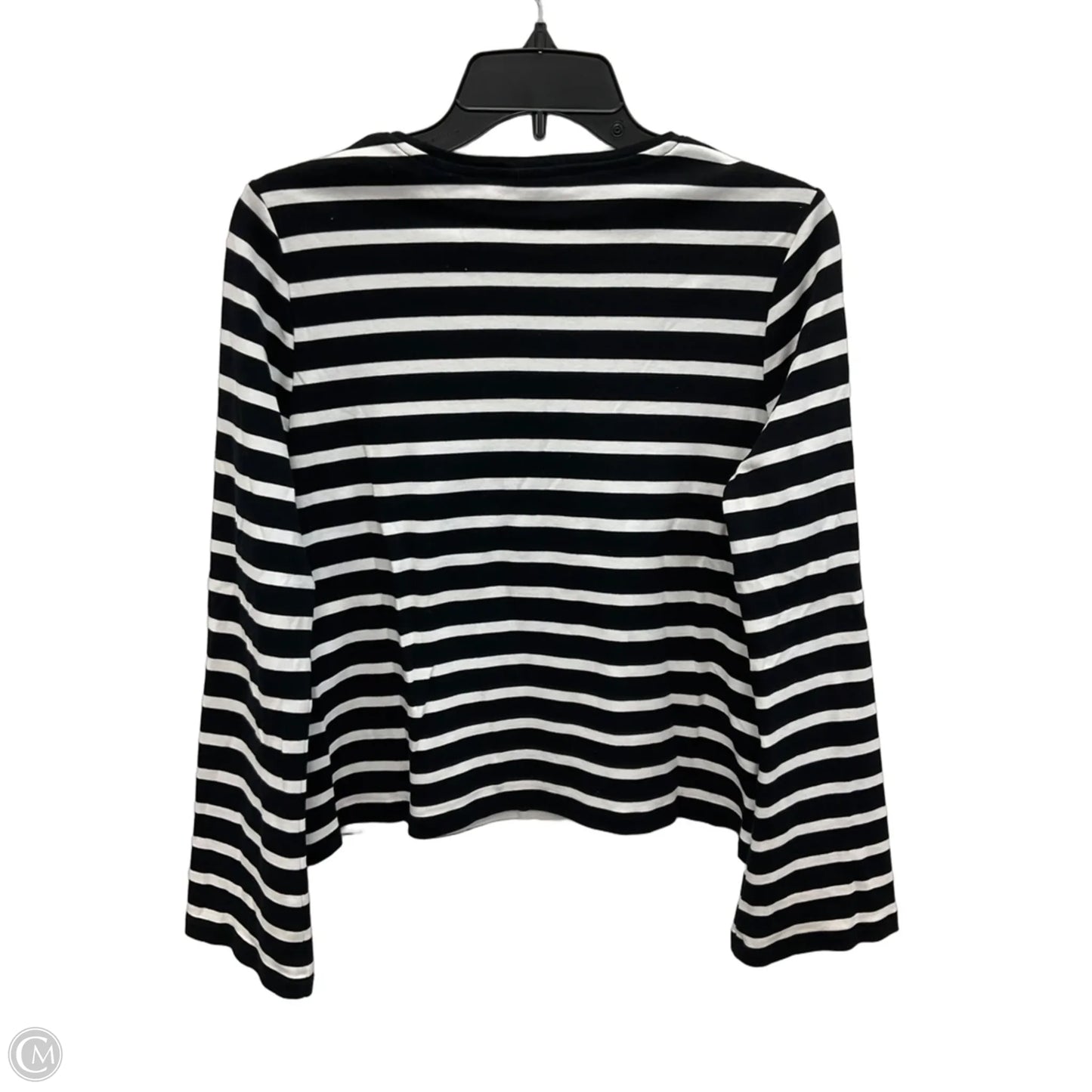 Top Long Sleeve By Chicos In Striped Pattern, Size: M