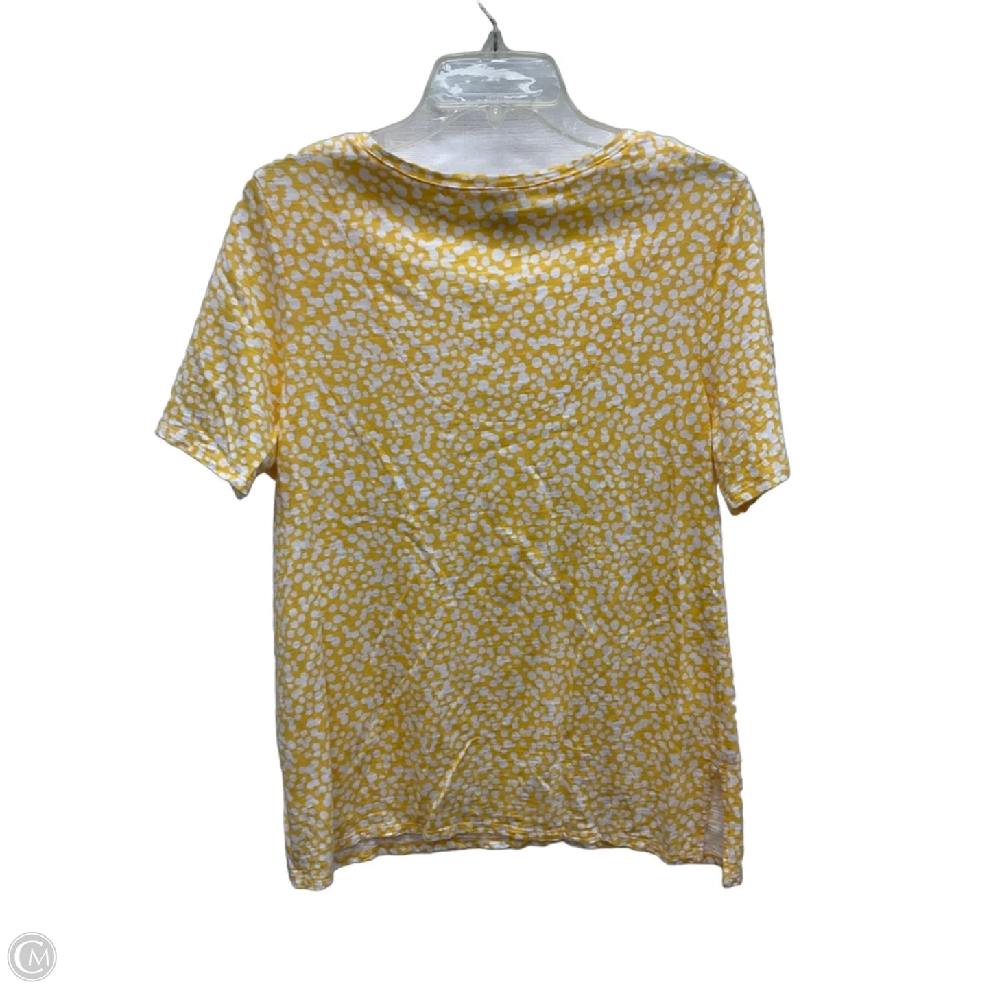 Top Short Sleeve By Chicos In Polkadot Pattern, Size: M