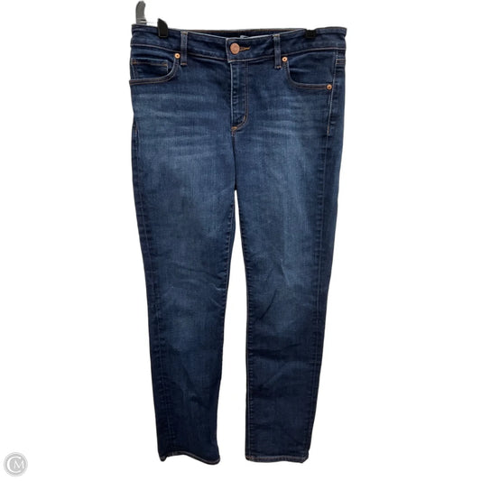 Jeans Straight By Loft In Blue Denim, Size: 8