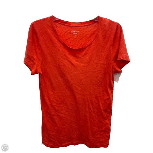 Top Short Sleeve Basic By J. Crew In Orange, Size: M