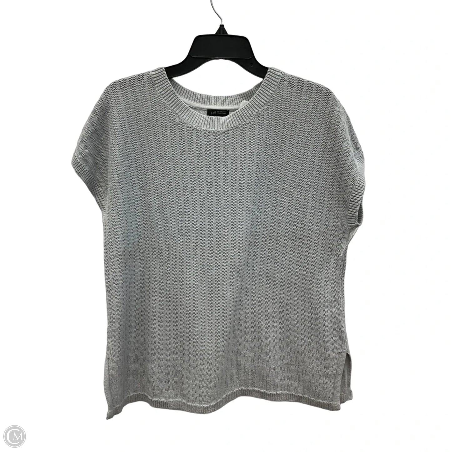 Top Short Sleeve By J. Jill In Grey, Size: Lp