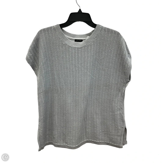 Top Short Sleeve By J. Jill In Grey, Size: Lp