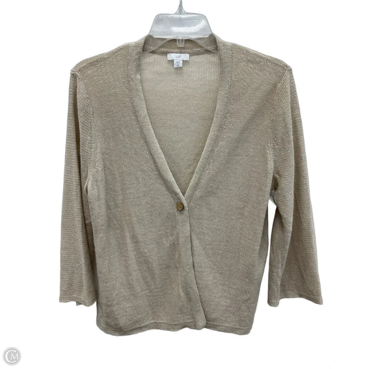 Cardigan By J. Jill In Tan, Size: Mp