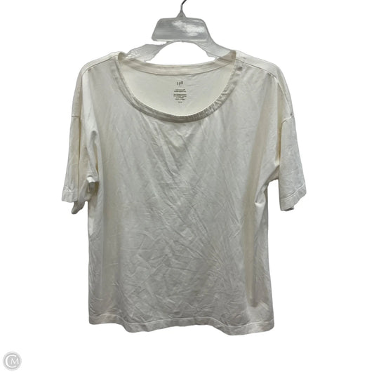 Top Short Sleeve Basic By J. Jill In White, Size: Lp