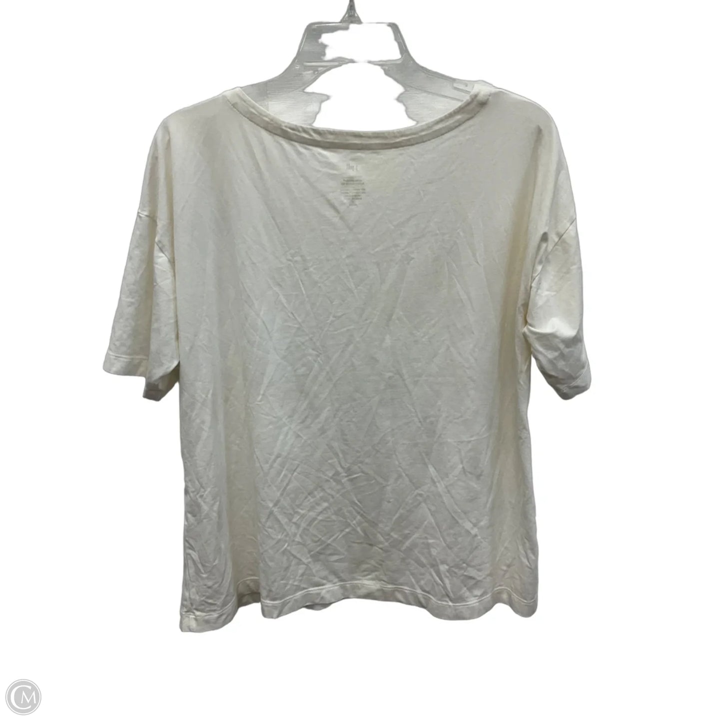 Top Short Sleeve Basic By J. Jill In White, Size: Lp