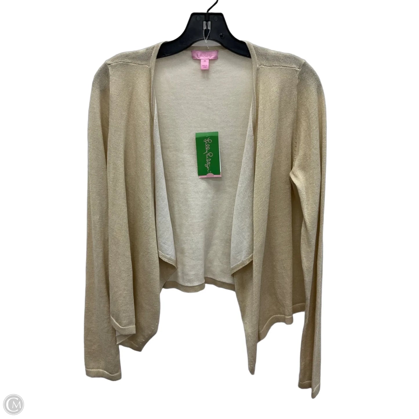 Cardigan Designer By Lilly Pulitzer In Gold, Size: M