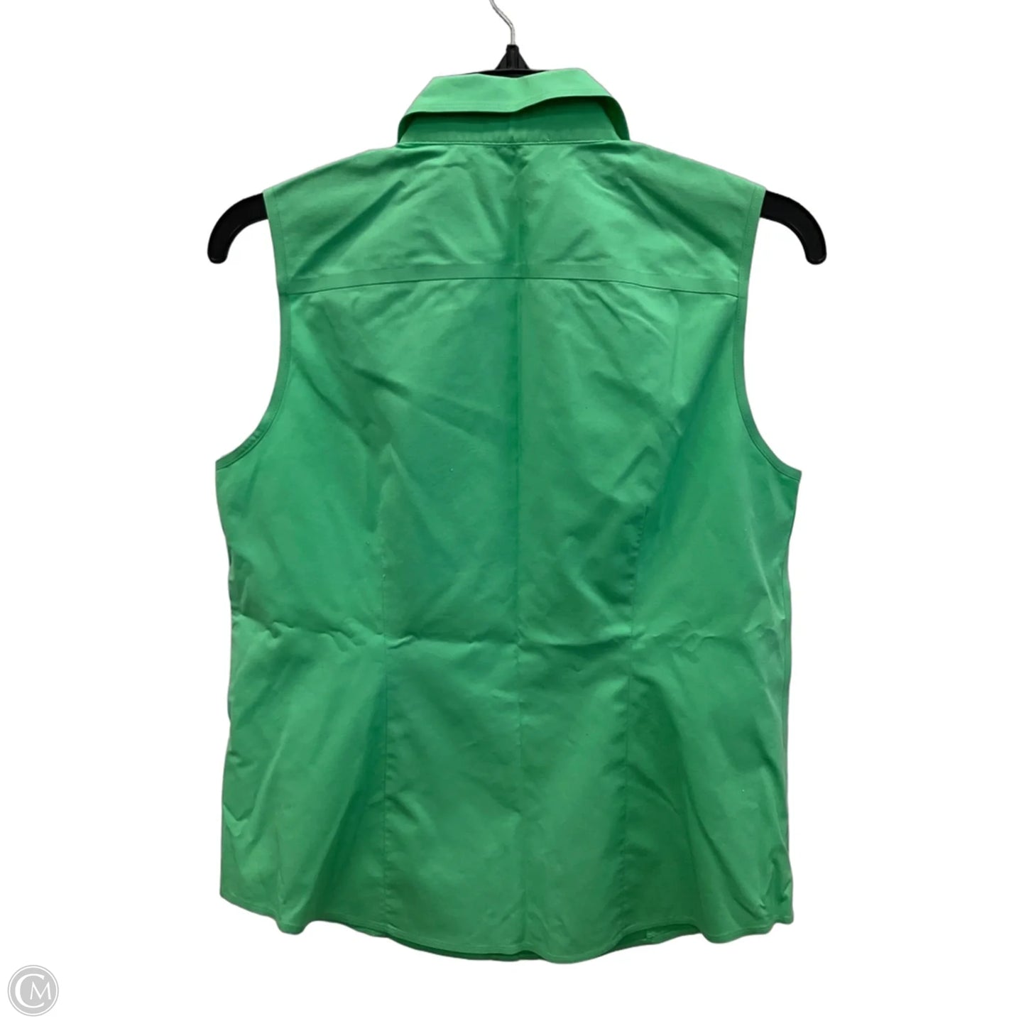 Blouse Sleeveless By Talbots In Green, Size: 6