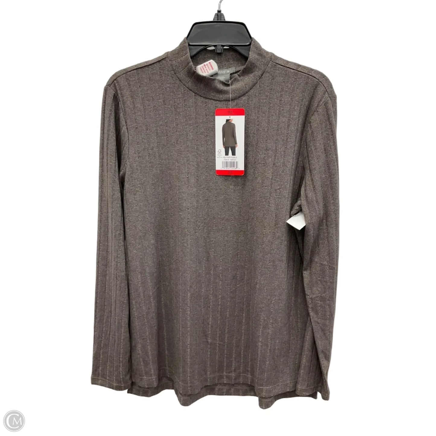 Top Long Sleeve By Matty M In Striped Pattern, Size: M