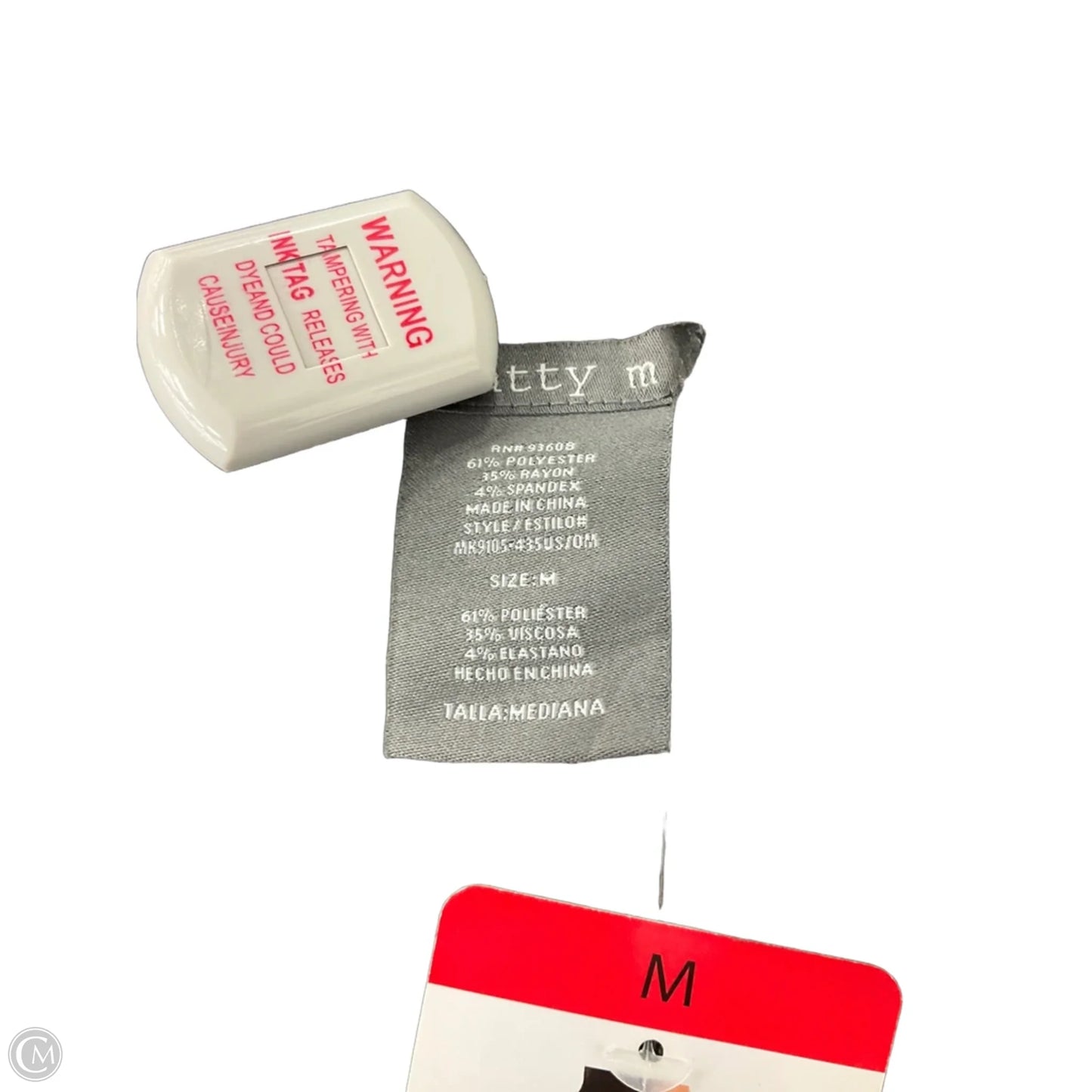 Top Long Sleeve By Matty M In Striped Pattern, Size: M