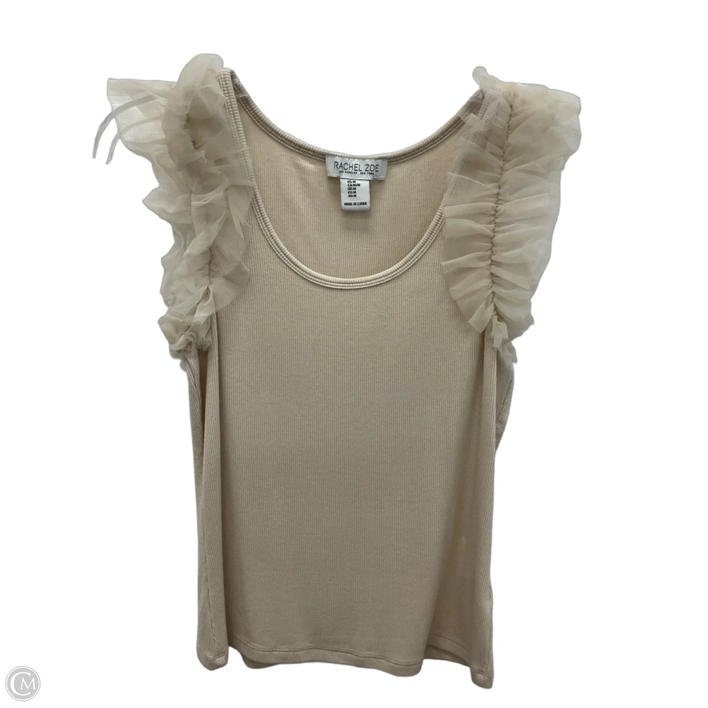 Top Sleeveless By Rachel Zoe In Tan, Size: M