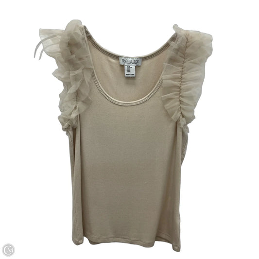 Top Sleeveless By Rachel Zoe In Tan, Size: M