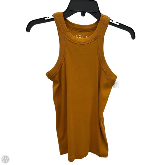Top Sleeveless By Loft In Orange, Size: M