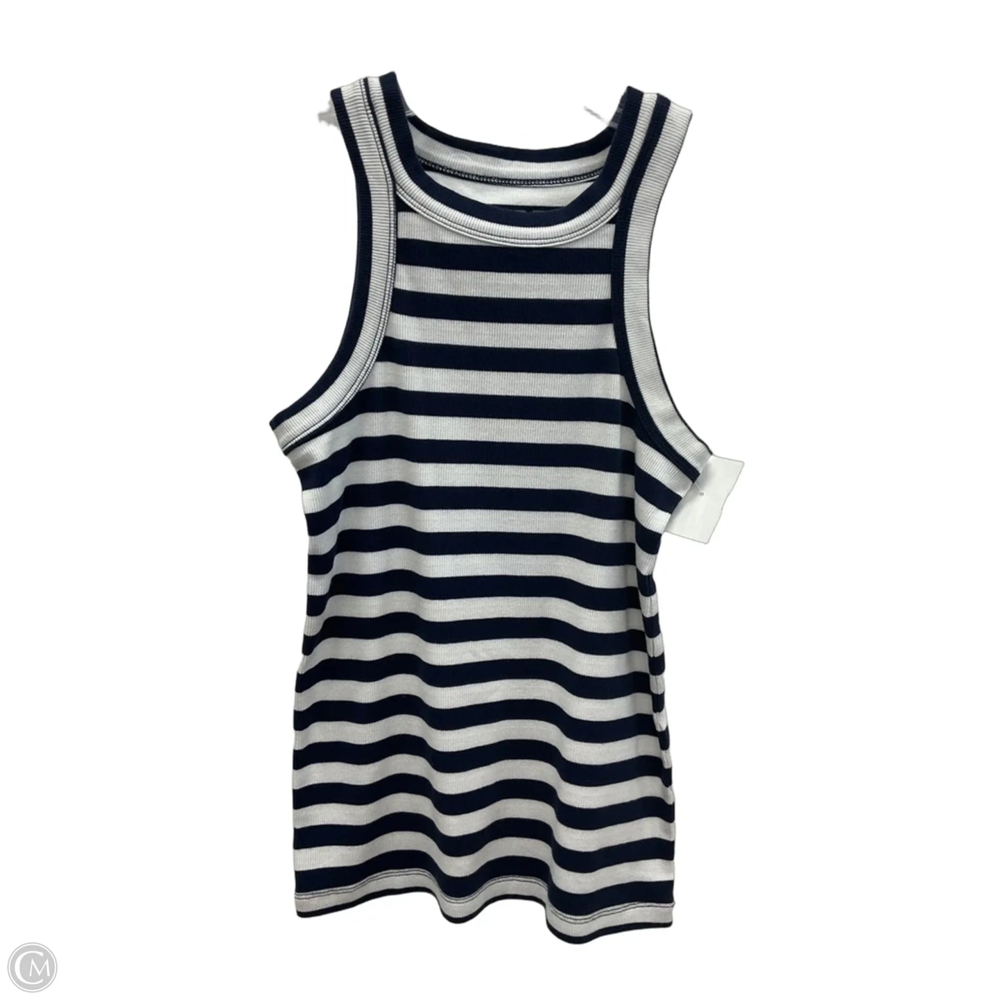 Top Sleeveless By Loft In Striped Pattern, Size: S