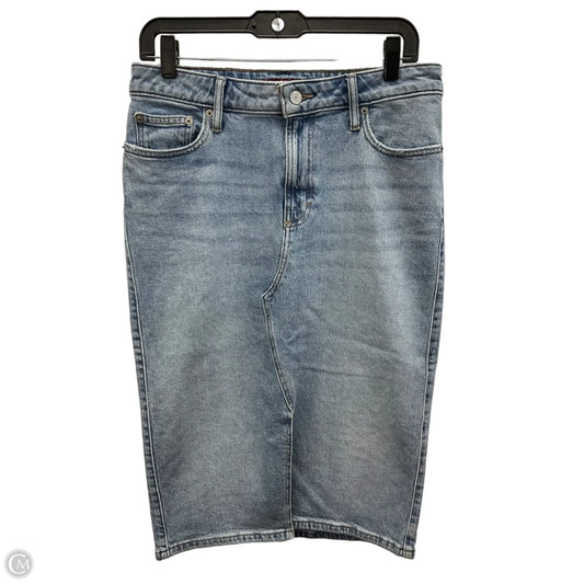 Skirt Midi By Lucky Brand In Blue Denim, Size: 8