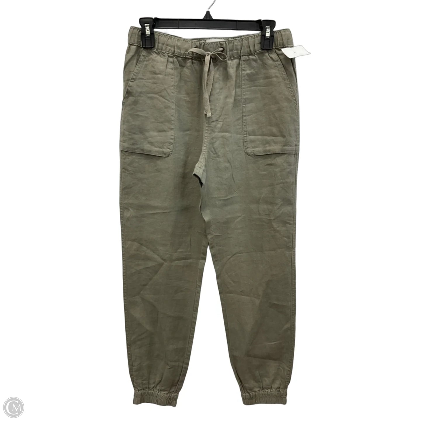 Pants Linen By C And C In Green, Size: S