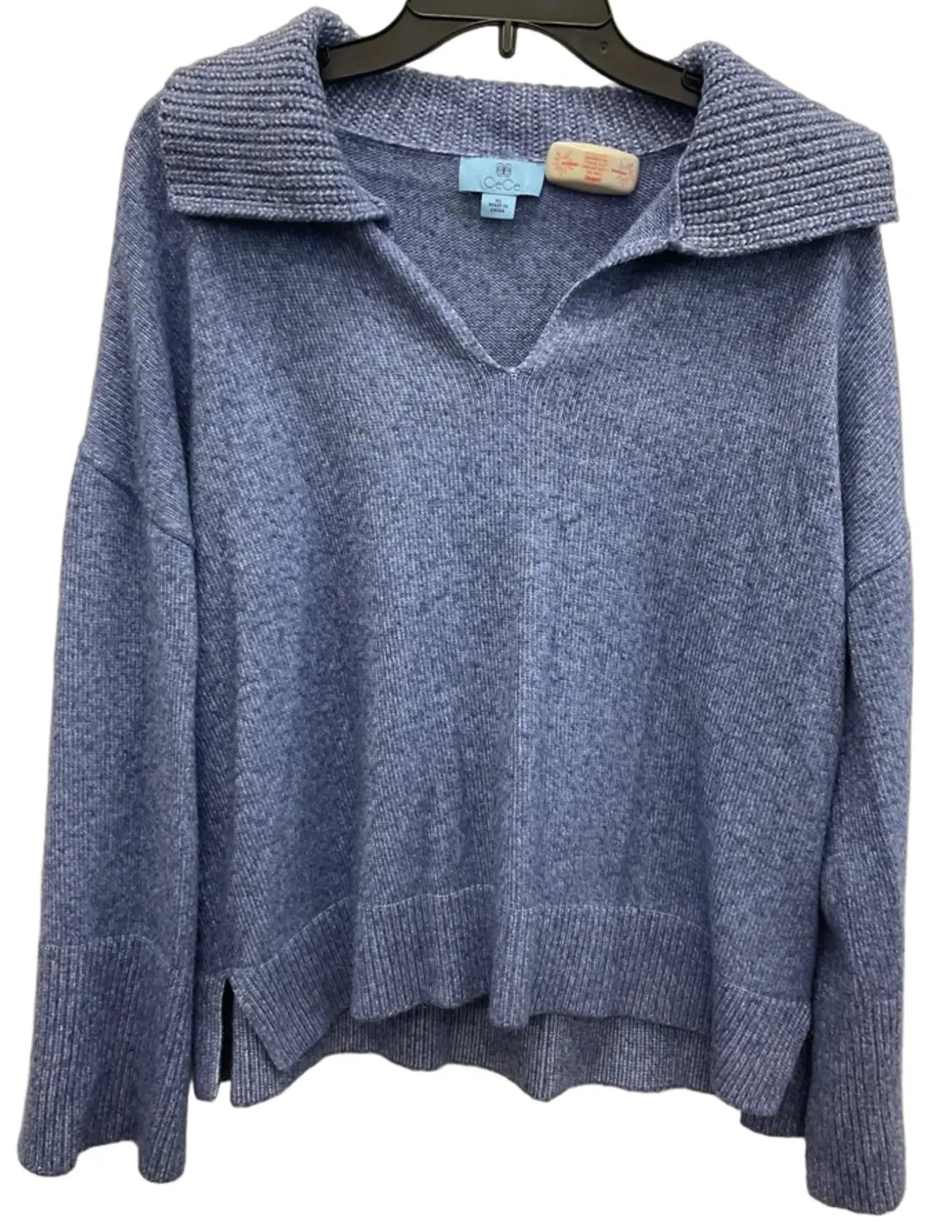 Sweater By Cece In Blue, Size: Xl