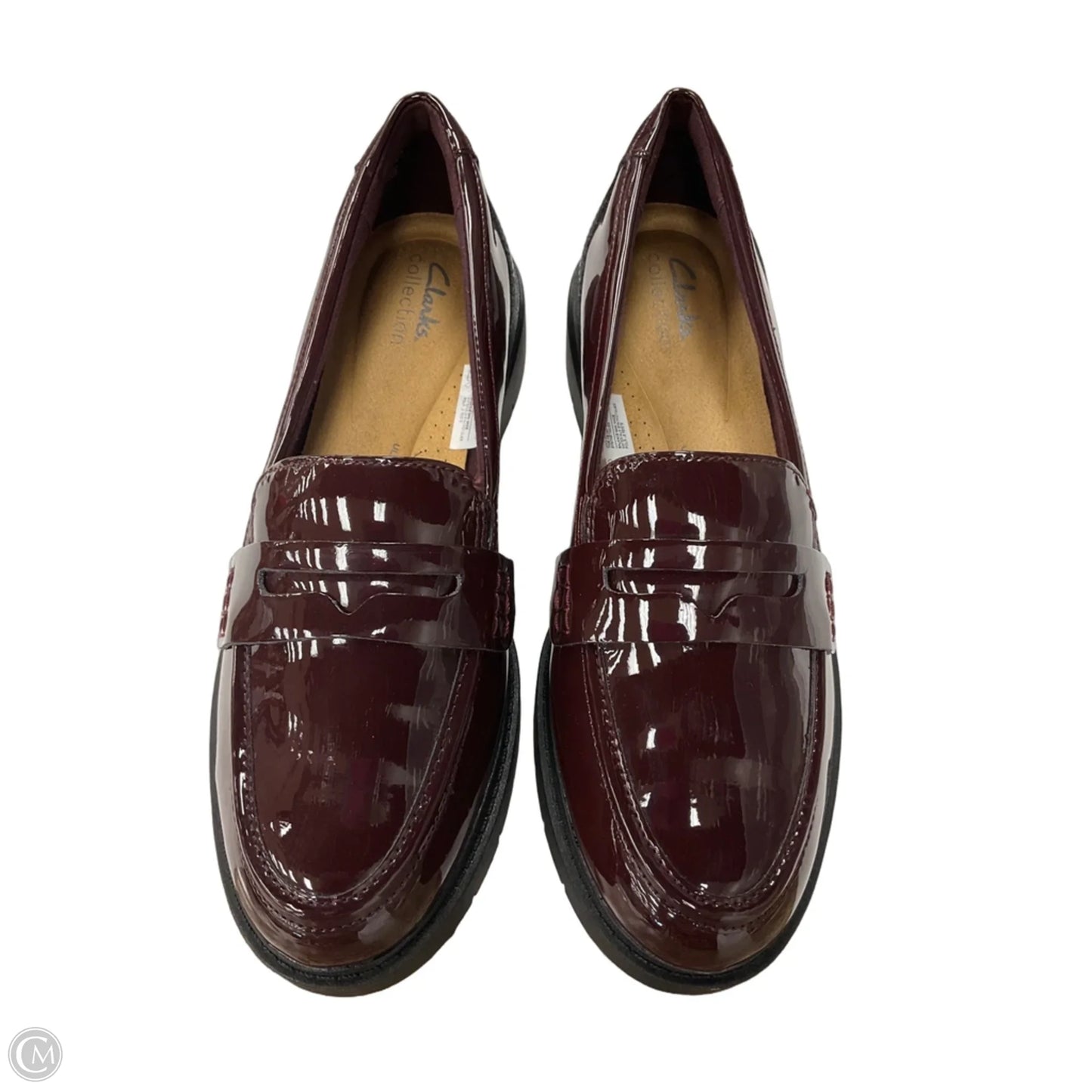 Shoes Flats By Clarks In Red, Size: 9