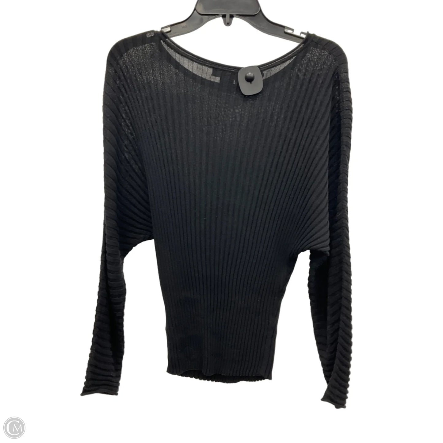 Top Long Sleeve By Club Monaco In Black, Size: M