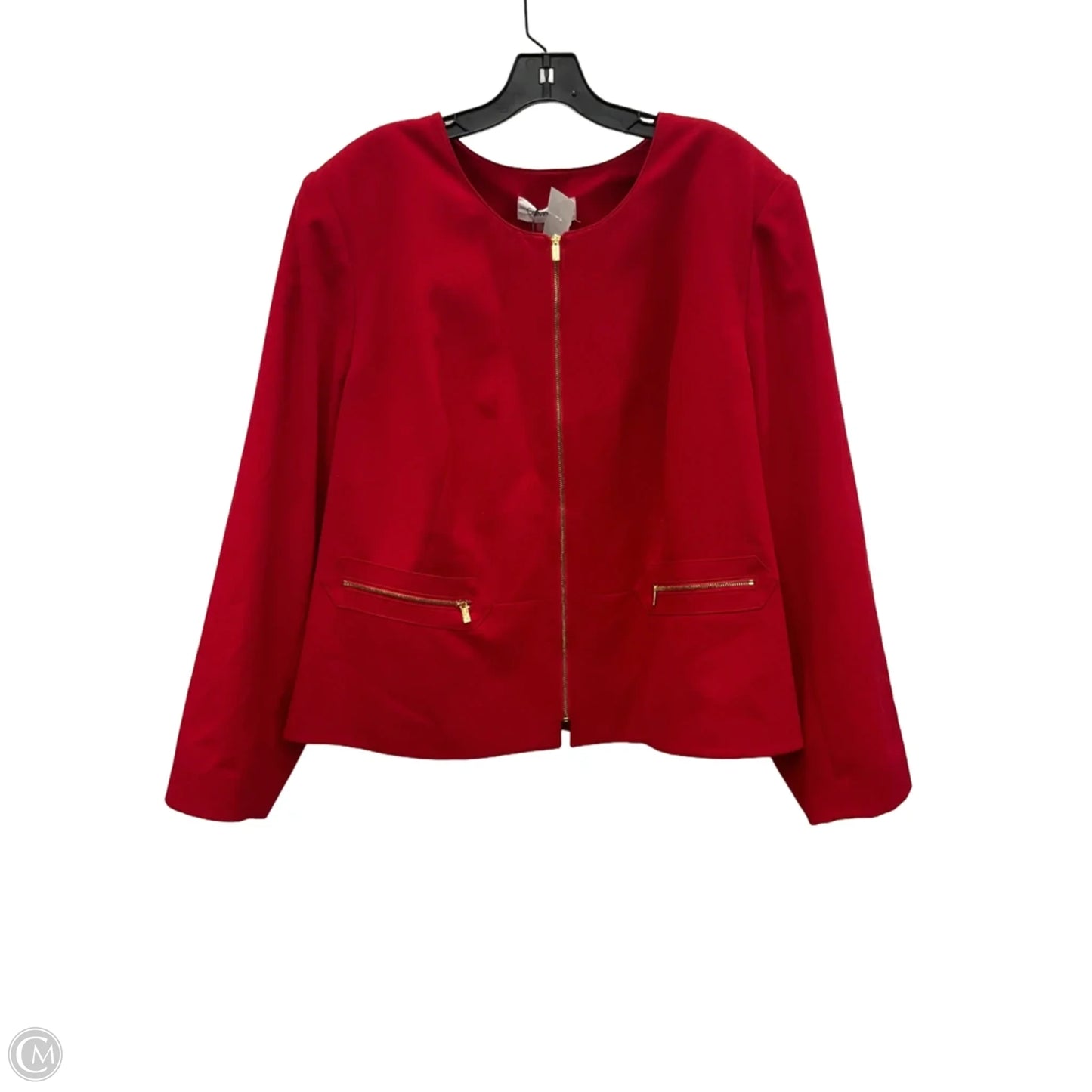 Jacket Other By Calvin Klein In Red, Size: 3x
