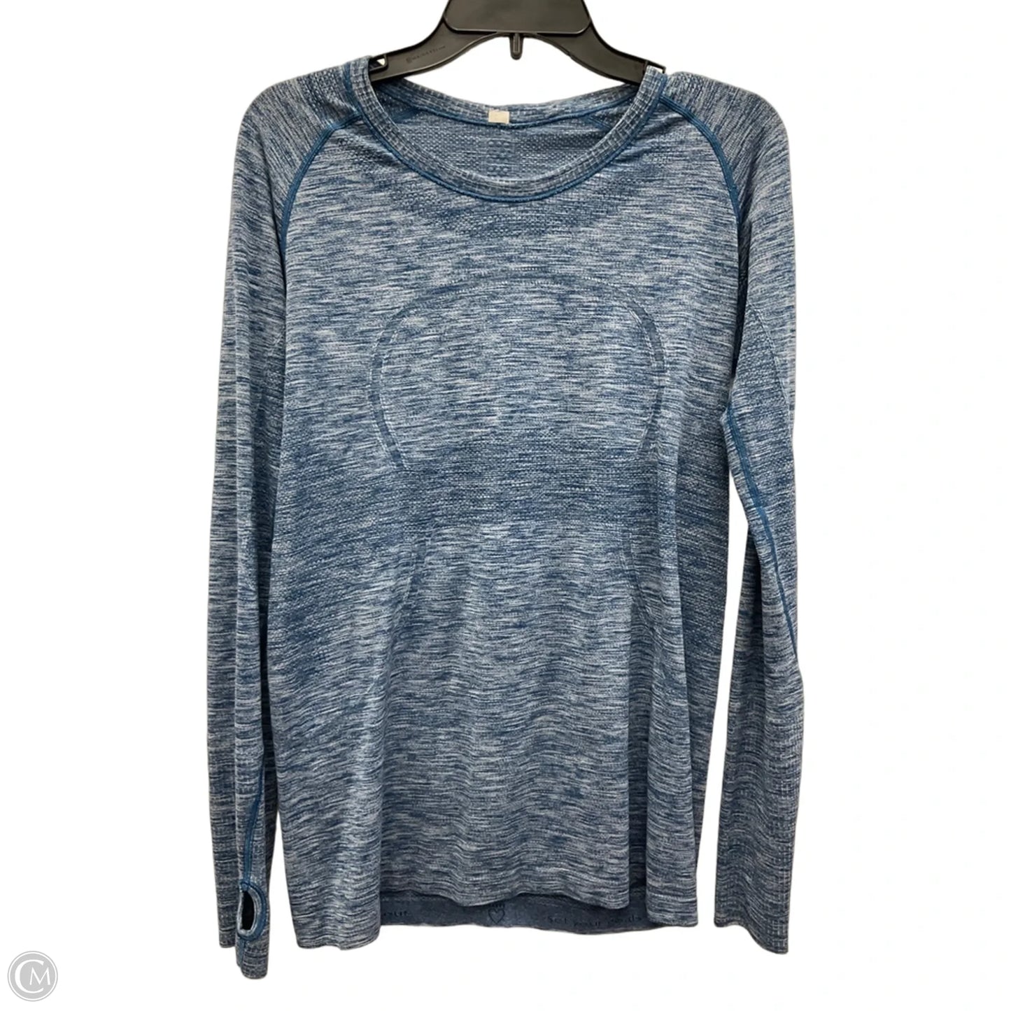 Athletic Top Long Sleeve Crewneck By Lululemon In Blue, Size: 12