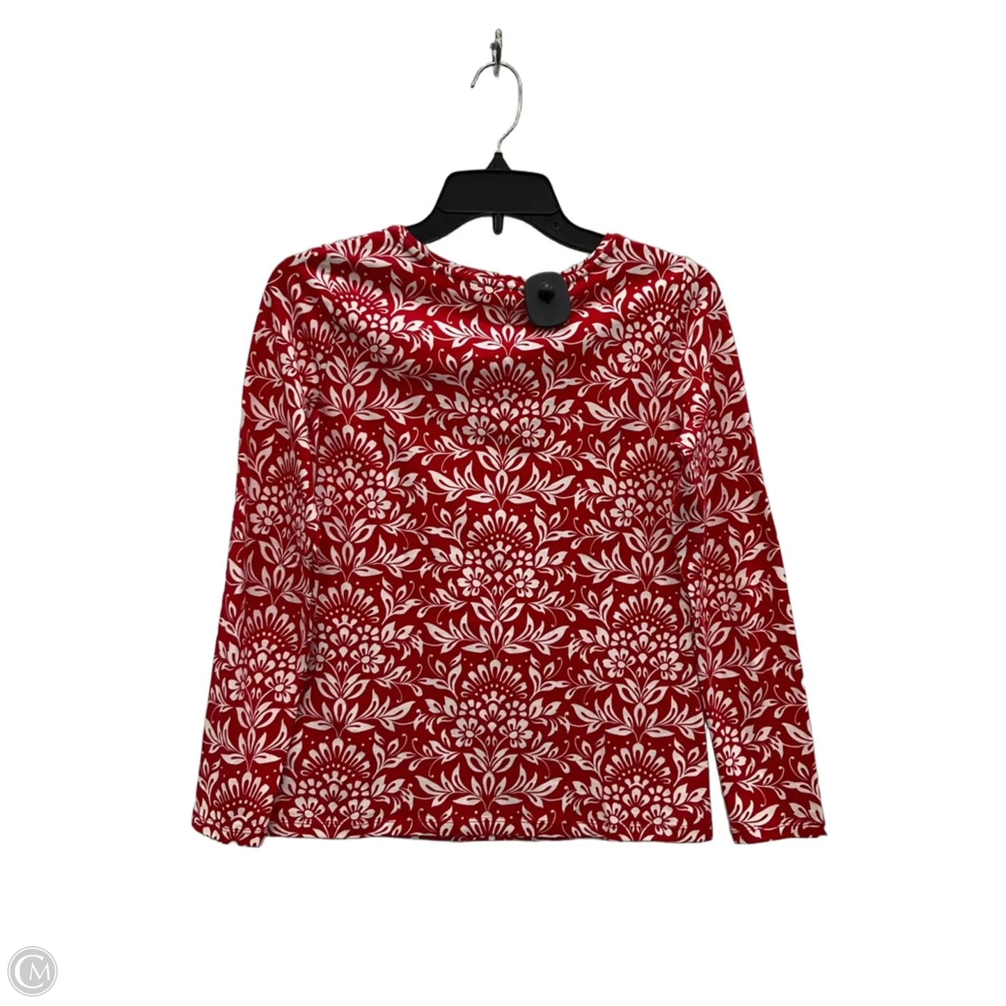 Top Long Sleeve By Talbots In Red, Size: Sp